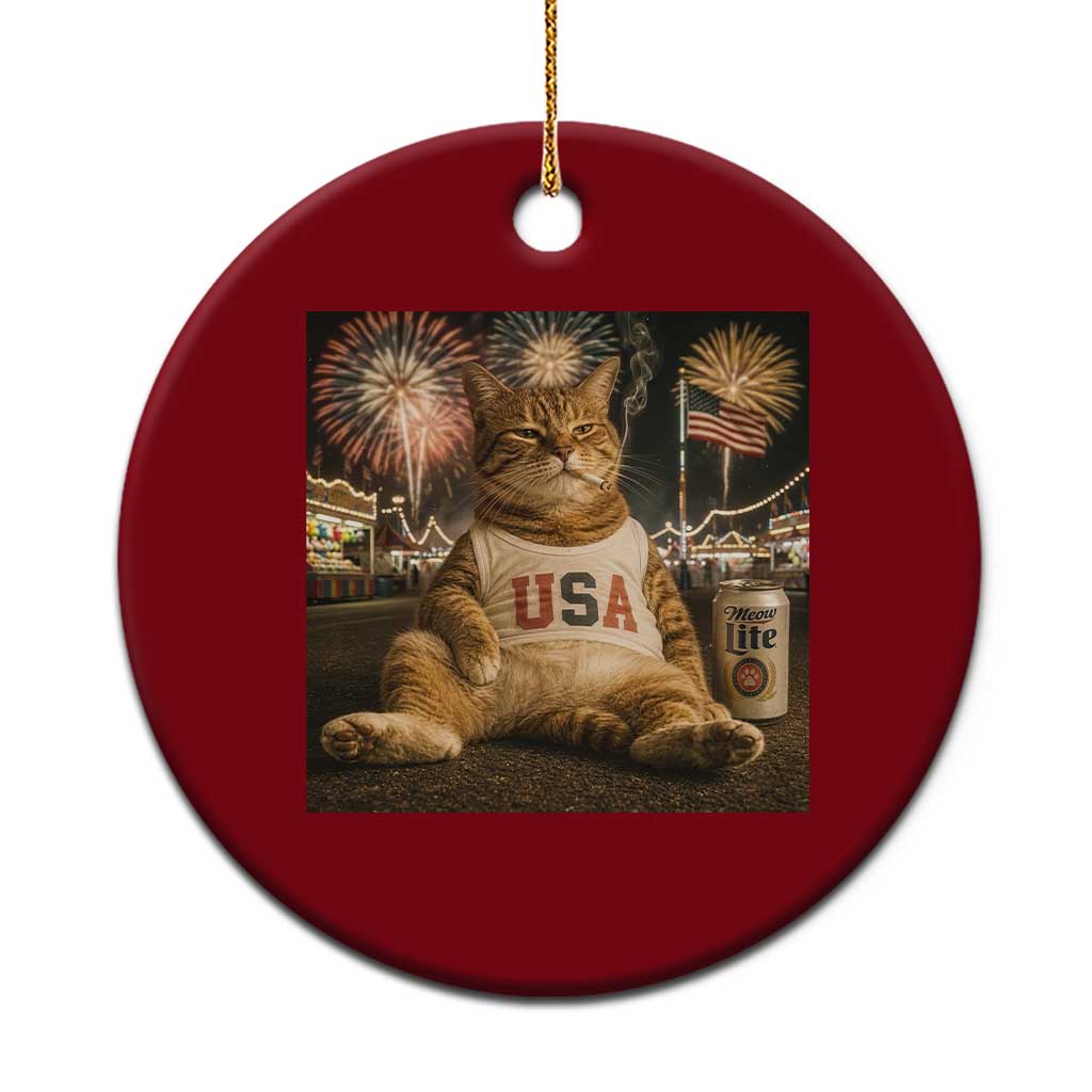 USA 250th Anniversary Statue of Liberty Ceramic Ornament The Summer USA Turned 250 TS14 1pc Red Print Your Wear