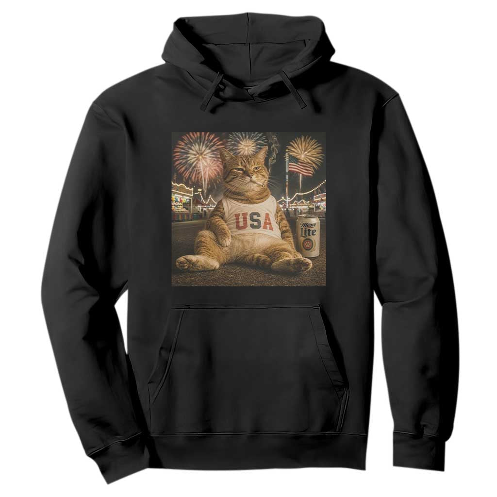 USA 250th Anniversary Statue of Liberty Hoodie The Summer USA Turned 250 TS14 Black Print Your Wear