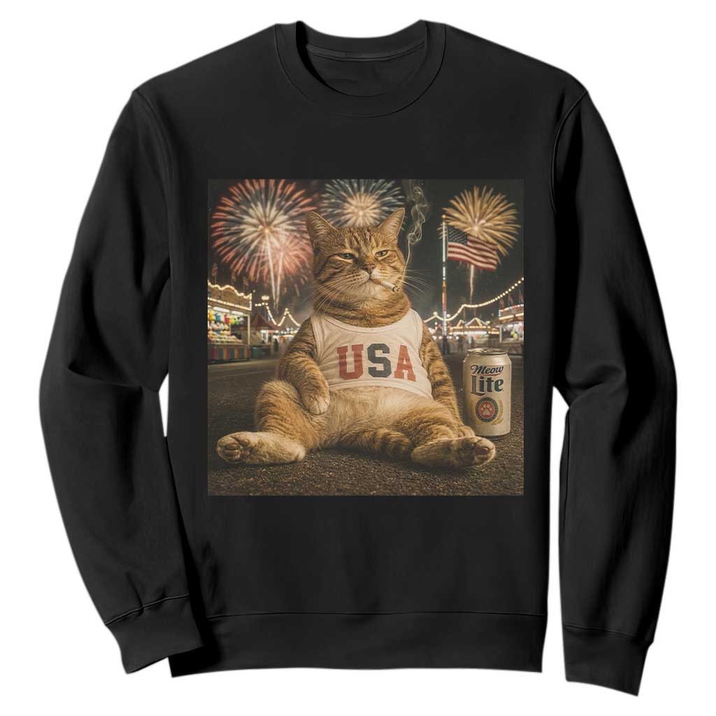USA 250th Anniversary Statue of Liberty Sweatshirt The Summer USA Turned 250 TS14 Black Print Your Wear