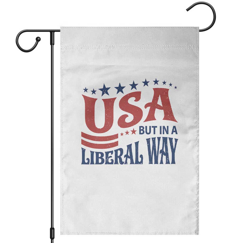 USA But In A Liberal Way 4th of July Garden Flag Feminist Women's Rights TS14 White Print Your Wear