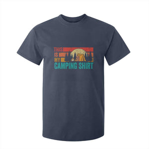 Funny Camper T Shirt For Kid This Is My Camping Shirt TS14 Navy Print Your Wear