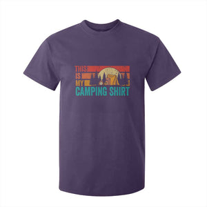 Funny Camper T Shirt For Kid This Is My Camping Shirt TS14 Purple Print Your Wear