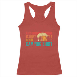 Funny Camper Racerback Tank Top This Is My Camping Shirt TS14 Red Print Your Wear