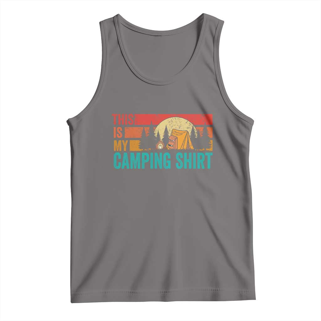 Funny Camper Tank Top This Is My Camping Shirt TS14 Deep Heather Print Your Wear
