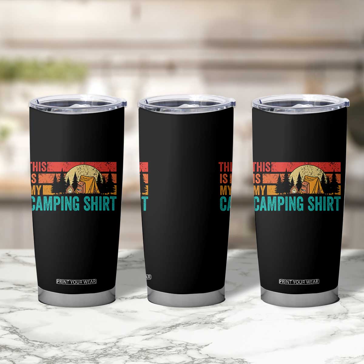 Funny Camper Tumbler Cup This Is My Camping Shirt TS14 Print Your Wear