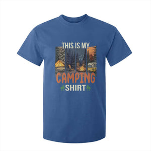 Funny Camper Glamper T Shirt For Kid This Is My Camping Shirt TS14 Royal Blue Print Your Wear