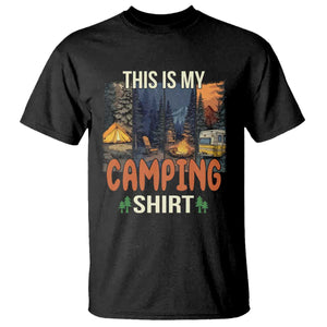 Funny Camper Glamper T Shirt This Is My Camping Shirt TS14 Black Print Your Wear