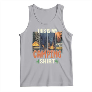 Funny Camper Glamper Tank Top This Is My Camping Shirt TS14 Athletic Heather Print Your Wear