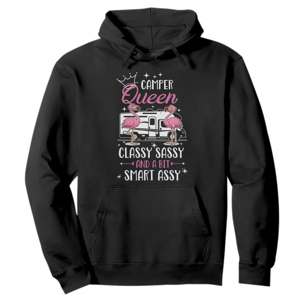 Funny Camping RV Hoodie Camper Queen Classy Sassy And A Bit Smart Assy TS14 Black Print Your Wear