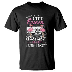 Funny Camping RV T Shirt Camper Queen Classy Sassy And A Bit Smart Assy TS14 Black Print Your Wear