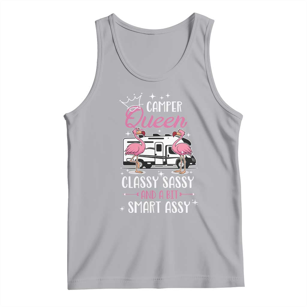 Funny Camping RV Tank Top Camper Queen Classy Sassy And A Bit Smart Assy TS14 Athletic Heather Print Your Wear