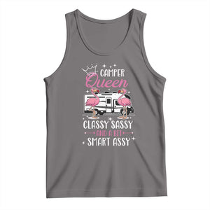 Funny Camping RV Tank Top Camper Queen Classy Sassy And A Bit Smart Assy TS14 Deep Heather Print Your Wear