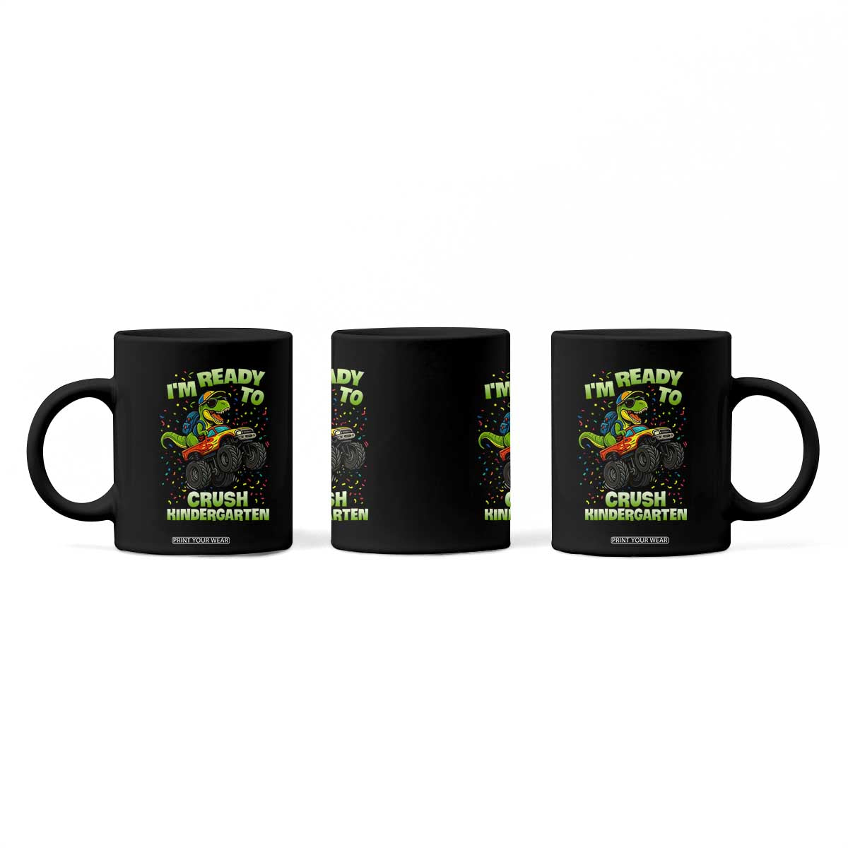 Back To School Boy Dinosaur Coffee Mug I Am Ready To Crush Kindergarten TS14 Print Your Wear
