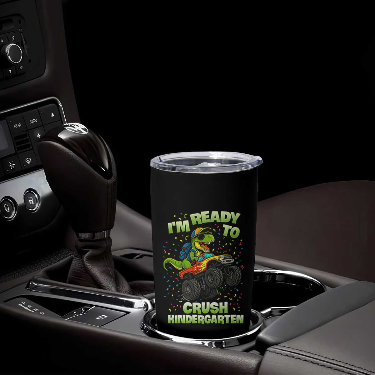 Back To School Boy Dinosaur Tumbler Cup I Am Ready To Crush Kindergarten TS14 Print Your Wear