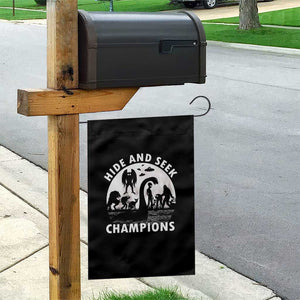 Hide And Seek Champions Garden Flag Funny Cryptid Cryptozoology TS14 Print Your Wear
