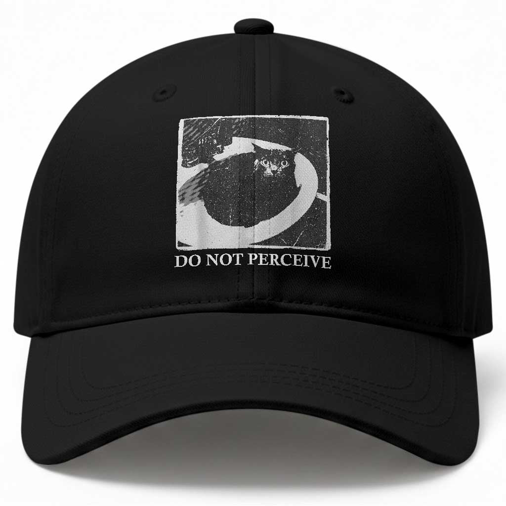 Do Not Perceive Me Funny Meme Cat Lover Baseball Cap Funny Cat Sarcstic Meme TS14 Print Your Wear