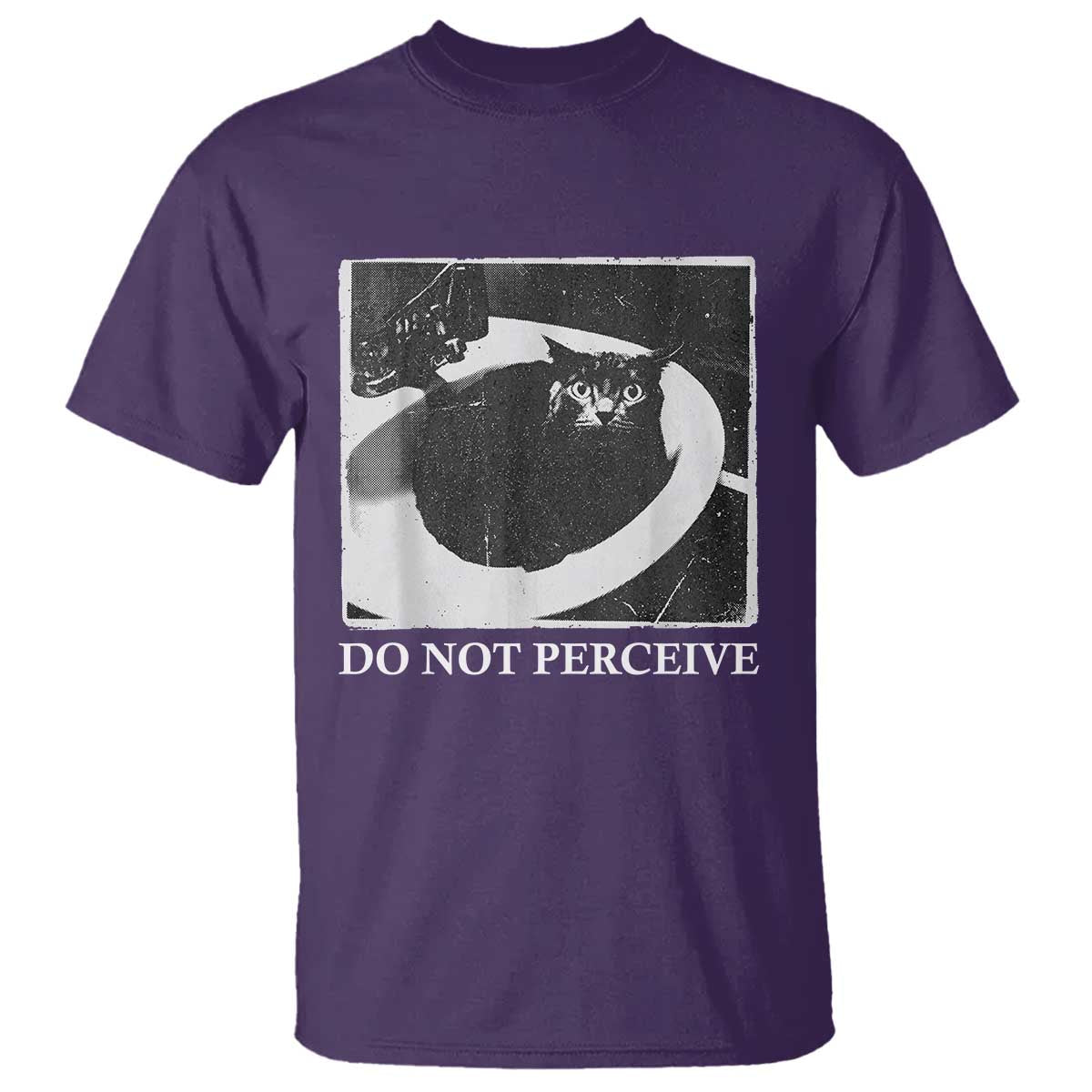 Do Not Perceive Me Funny Meme Cat Lover T Shirt Funny Cat Sarcstic Meme TS14 Purple Print Your Wear