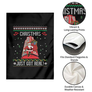 Nakatomi Plaza Christmas Garden Flag Just Got Real TS14 Print Your Wear