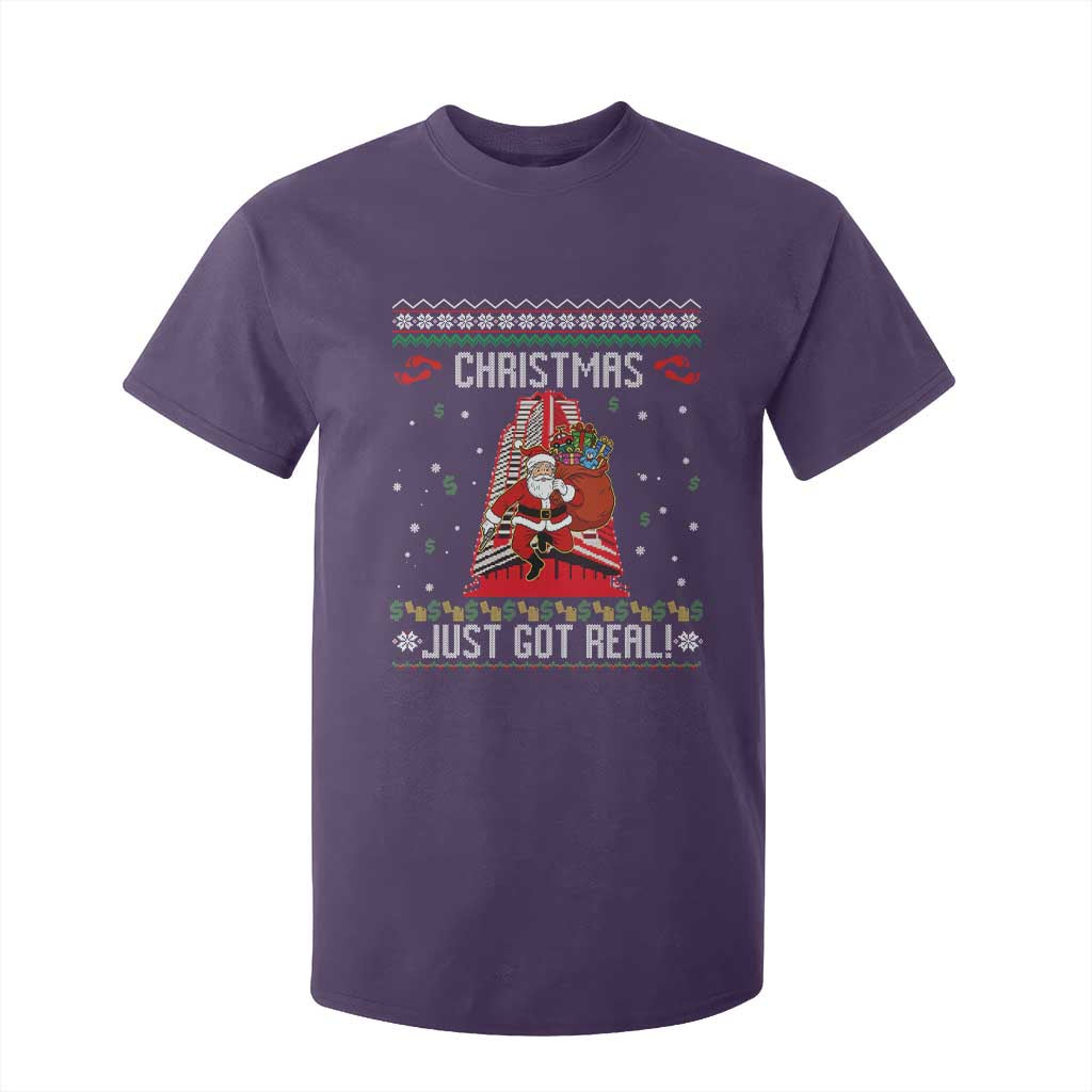 Nakatomi Plaza Christmas T Shirt For Kid Just Got Real TS14 Purple Print Your Wear