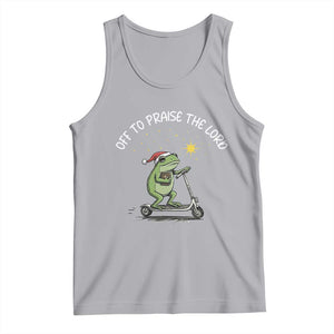 Funny Frog Christian Tank Top Off To Praise The Lord TS14 Athletic Heather Print Your Wear