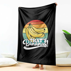 That's Bananas Throw Blanket Funny Banana Lover Saying TS14 Print Your Wear