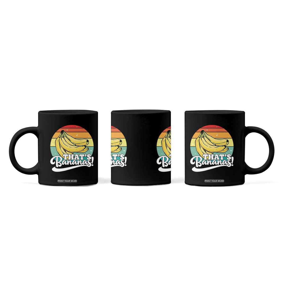 That's Bananas Coffee Mug Funny Banana Lover Saying TS14 Print Your Wear