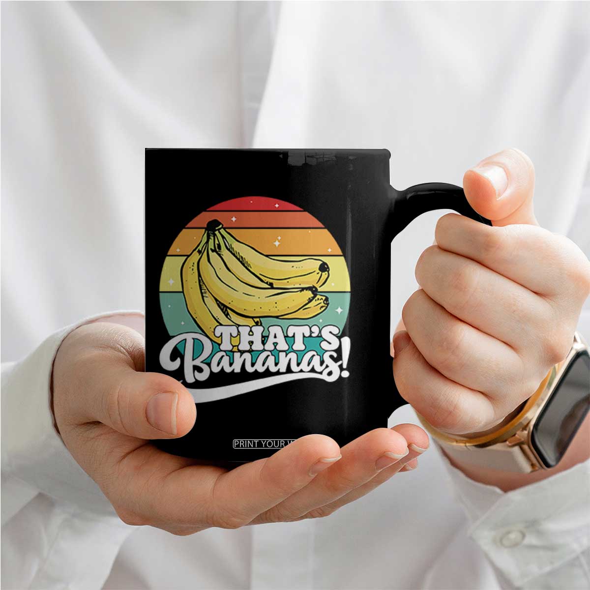 That's Bananas Coffee Mug Funny Banana Lover Saying TS14 Print Your Wear