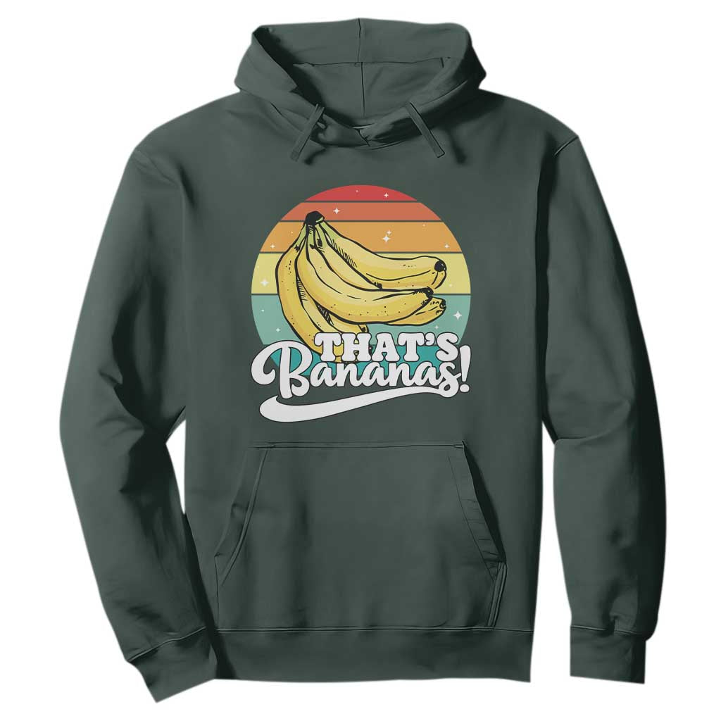 That's Bananas Hoodie Funny Banana Lover Saying TS14 Dark Forest Green Print Your Wear