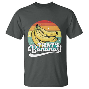 That's Bananas T Shirt Funny Banana Lover Saying TS14 Dark Heather Print Your Wear