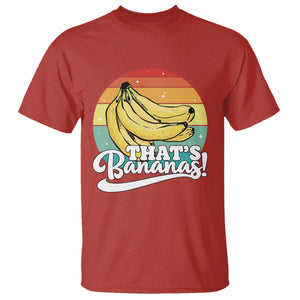 That's Bananas T Shirt Funny Banana Lover Saying TS14 Red Print Your Wear