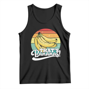 That's Bananas Tank Top Funny Banana Lover Saying TS14 Black Print Your Wear