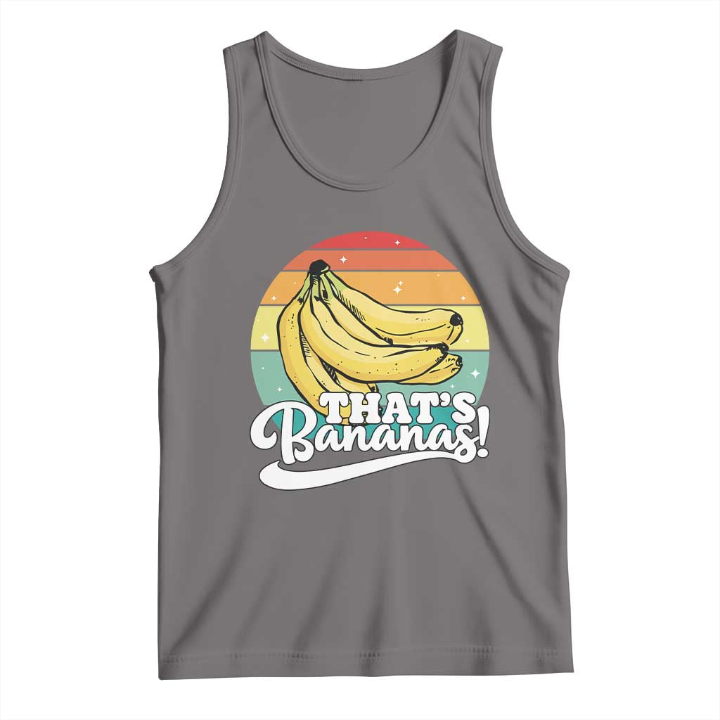 That's Bananas Tank Top Funny Banana Lover Saying TS14 Deep Heather Print Your Wear