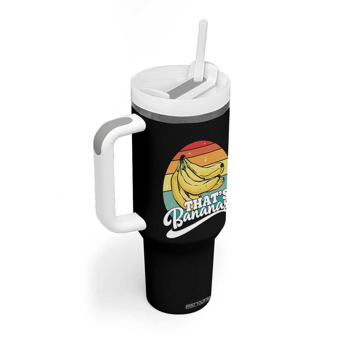 That's Bananas Tumbler With Handle Funny Banana Lover Saying TS14 Print Your Wear