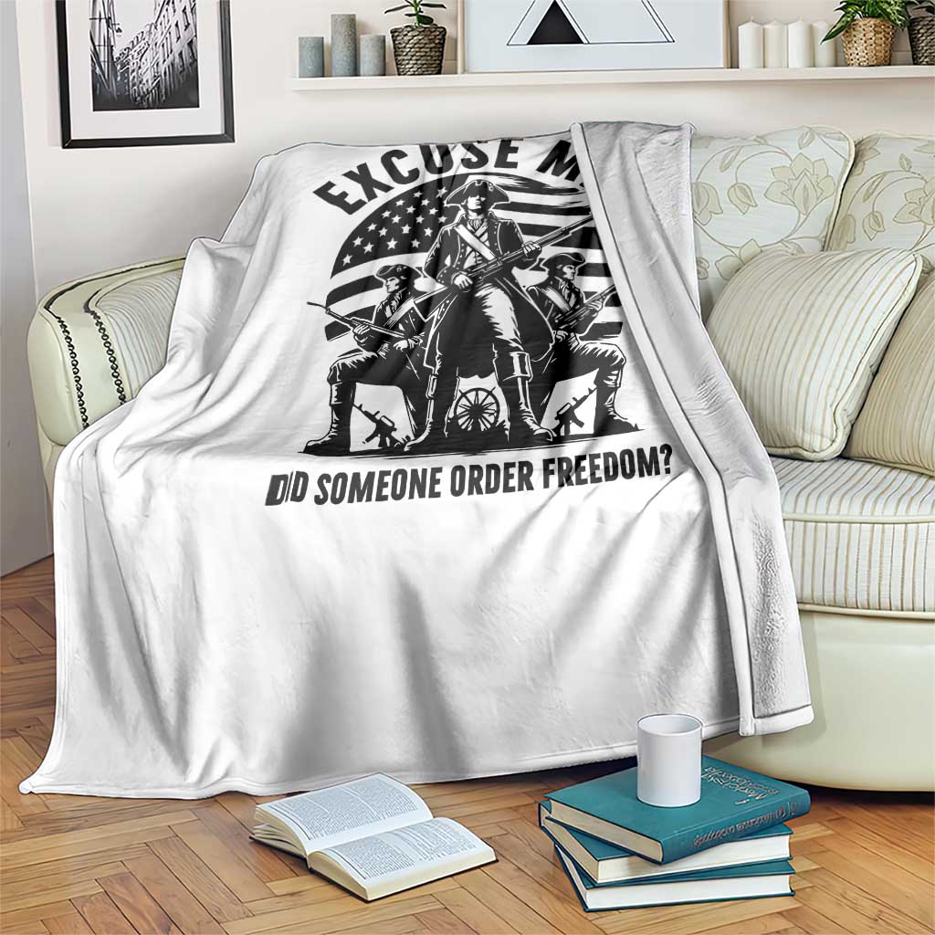 Freedom Resist Protest Civil Rights Throw Blanket Excuse Me Did Someone Order Freedom TS14 Print Your Wear