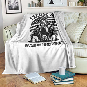 Freedom Resist Protest Civil Rights Throw Blanket Excuse Me Did Someone Order Freedom TS14 Print Your Wear