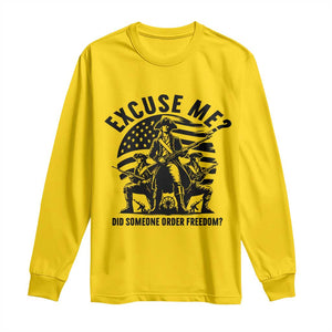 Freedom Resist Protest Civil Rights Long Sleeve Shirt Excuse Me Did Someone Order Freedom TS14 Daisy Print Your Wear
