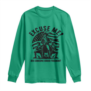 Freedom Resist Protest Civil Rights Long Sleeve Shirt Excuse Me Did Someone Order Freedom TS14 Irish Green Print Your Wear