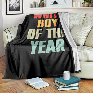 White Boy Of The Year Throw Blanket Funny Statement TS14 Print Your Wear