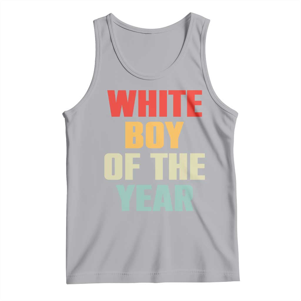 White Boy Of The Year Tank Top Funny Statement TS14 Athletic Heather Print Your Wear
