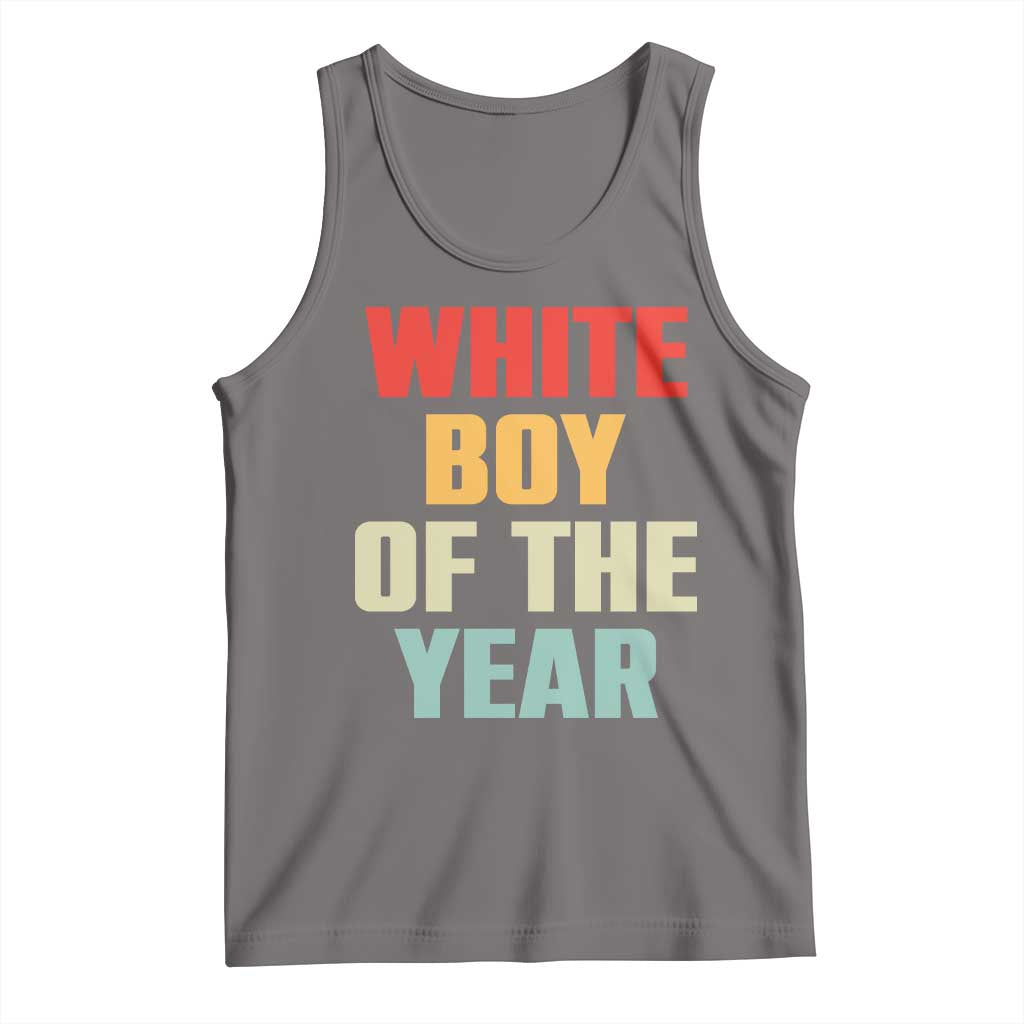 White Boy Of The Year Tank Top Funny Statement TS14 Deep Heather Print Your Wear