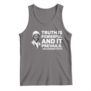 Sojourner Truth Quote Tank Top Truth is Powerful and It Prevails TS14 Deep Heather Print Your Wear