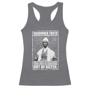 Sojourner Truth Quote Racerback Tank Top Black History Month TS14 Charcoal Print Your Wear