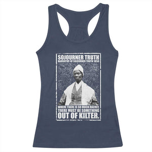 Sojourner Truth Quote Racerback Tank Top Black History Month TS14 Navy Print Your Wear