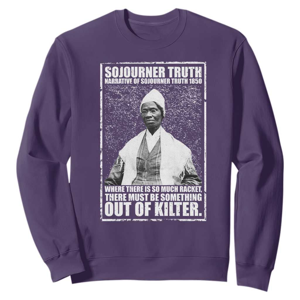 Sojourner Truth Quote Sweatshirt Black History Month TS14 Purple Print Your Wear