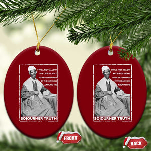 Sojourner Truth Quote Ceramic Ornament Black History Month Strong Woman TS14 Print Your Wear