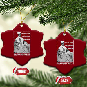 Sojourner Truth Quote Ceramic Ornament Black History Month Strong Woman TS14 Print Your Wear