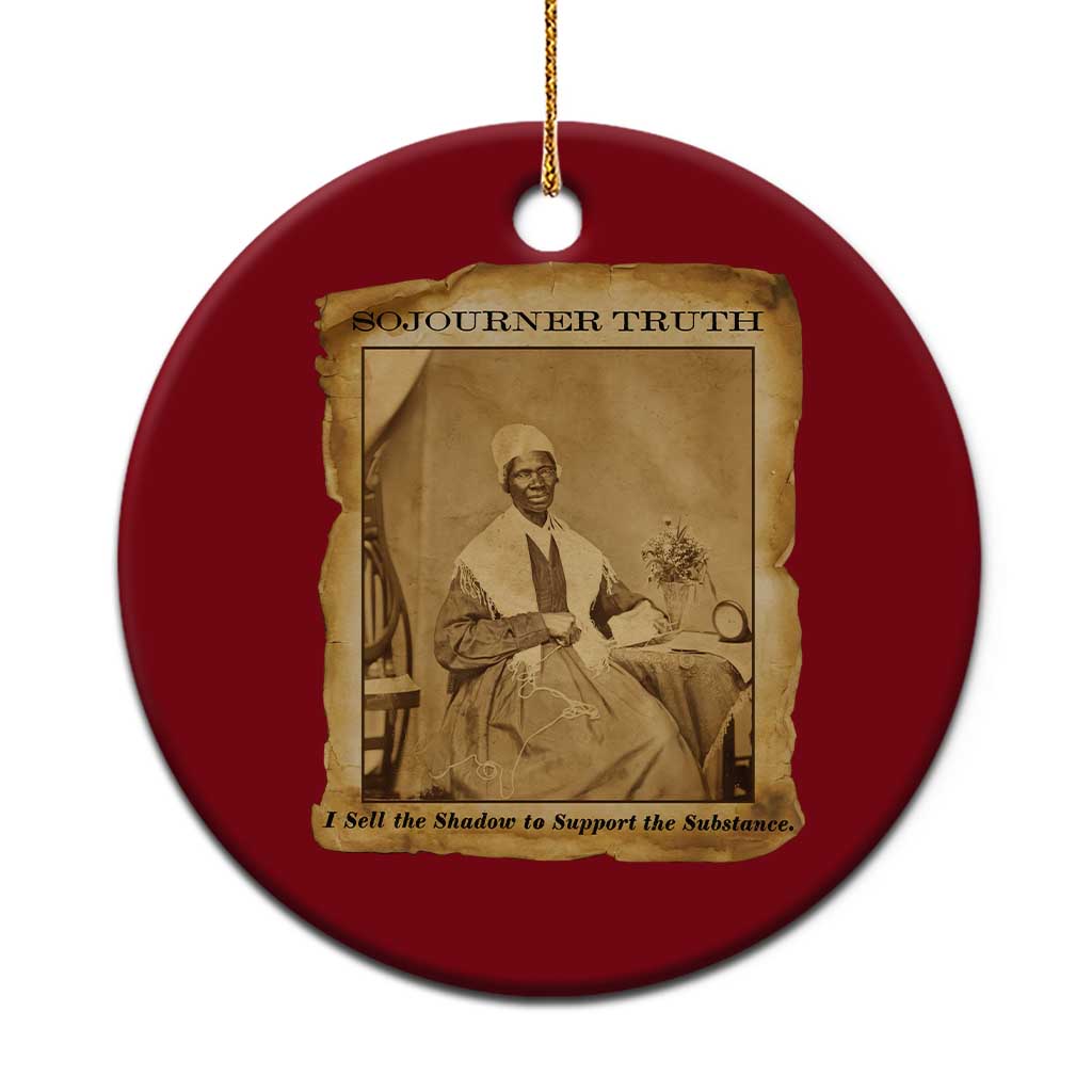 Sojourner Truth Ceramic Ornament Black Women Quote TS14 1pc Red Print Your Wear