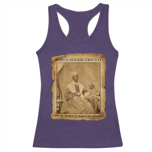 Sojourner Truth Racerback Tank Top Black Women Quote TS14 Purple Print Your Wear