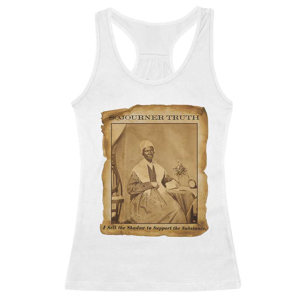 Sojourner Truth Racerback Tank Top Black Women Quote TS14 White Print Your Wear