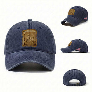 Sojourner Truth Washed Cotton Baseball Cap Black Women Quote TS14 Washed Cap Universal Fit Navy Print Your Wear